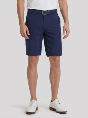 Nicklaus Men's Navy Blue Athletic Golf Shorts 33W 10" Inseam Stretch Polyester